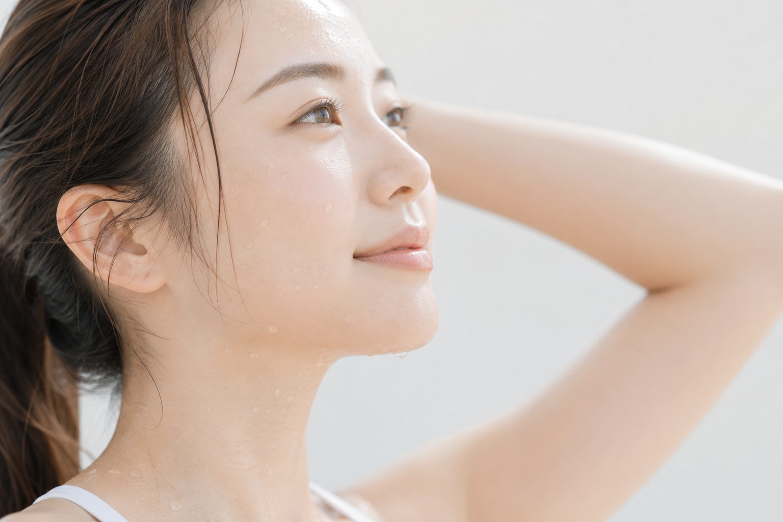 汗や水でメイクが落ちやすい方